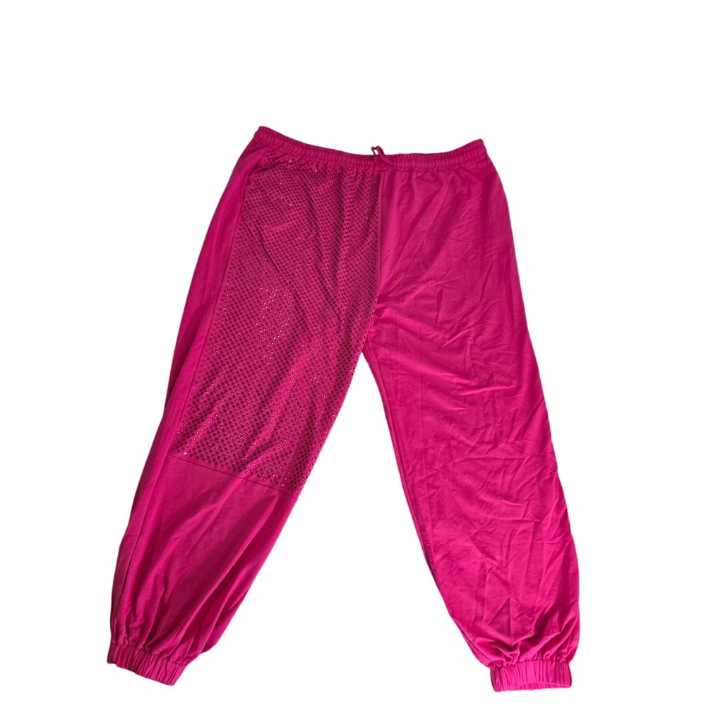 NWT Womens Sweatpants Crop Top Outfit Plus Size 3X Sequins Club Party Casual NEW - Picture 5 of 10